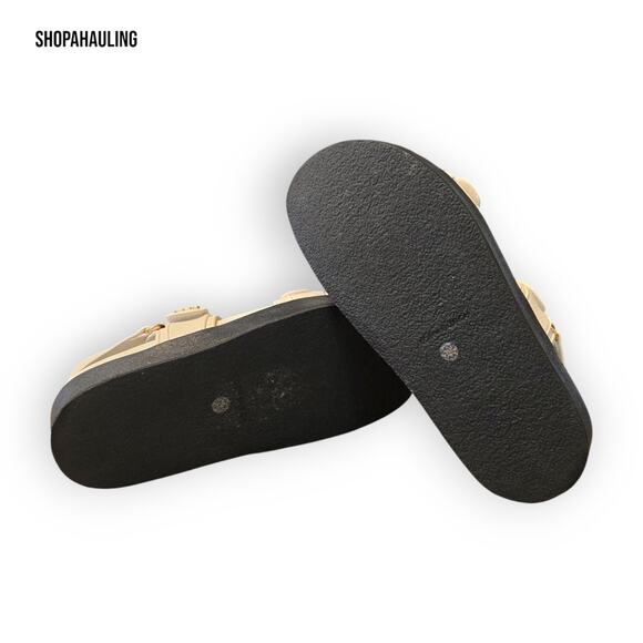 Tory Burch Cream and Black Sandals - Picture 12 of 12